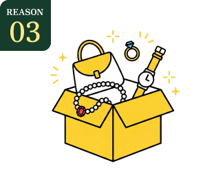 本物か不明の貴金属も正確にお買取り